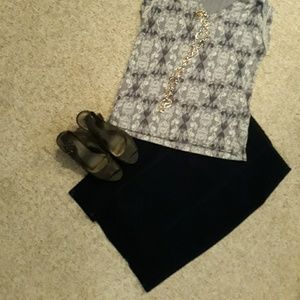 NWOT Denim pencil skirt